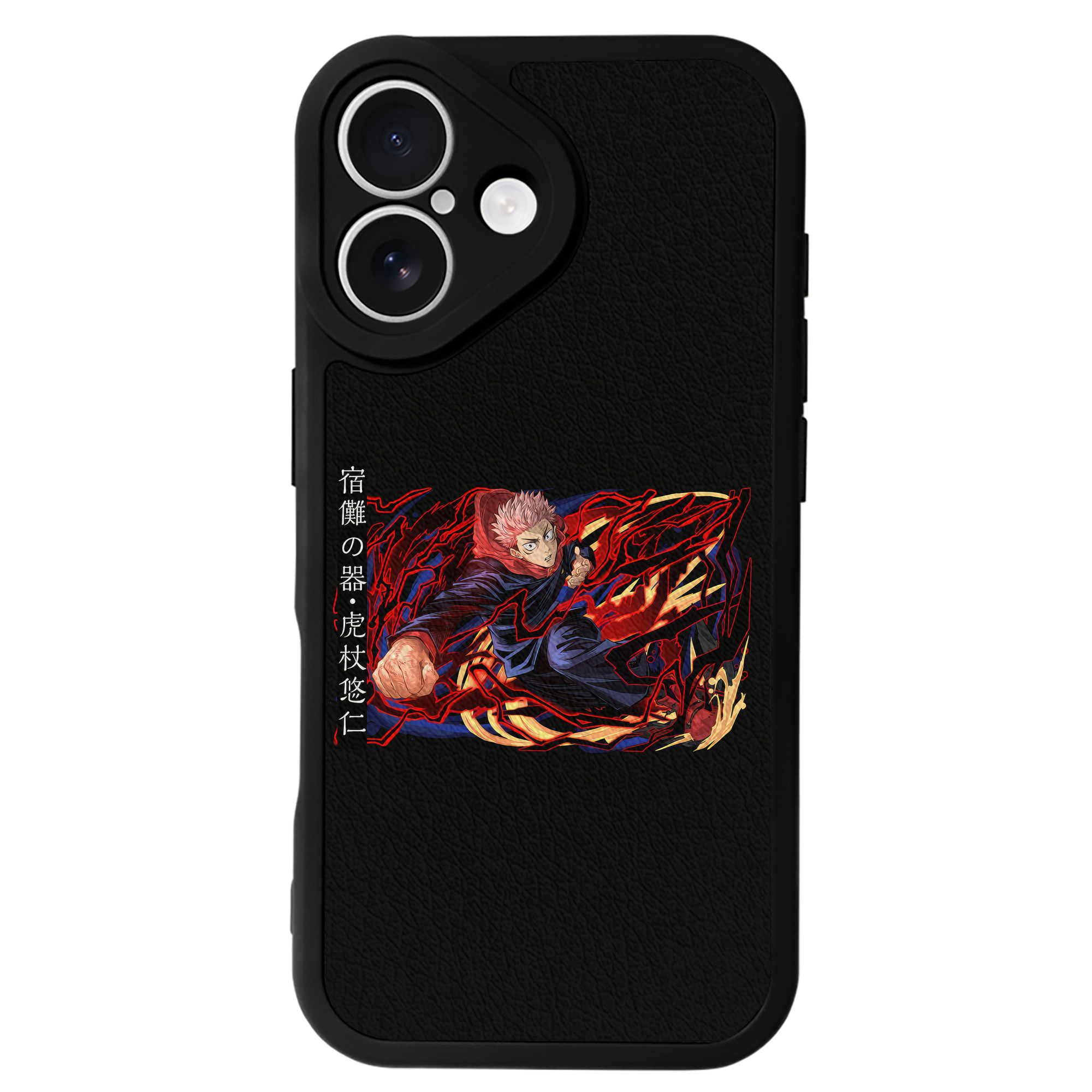 （画像用） 呪術廻戦 Jujutsu Kaisen 【iPhone 16シリーズ対応】シリコンスマホケース（レザー調） 材質：シリコン